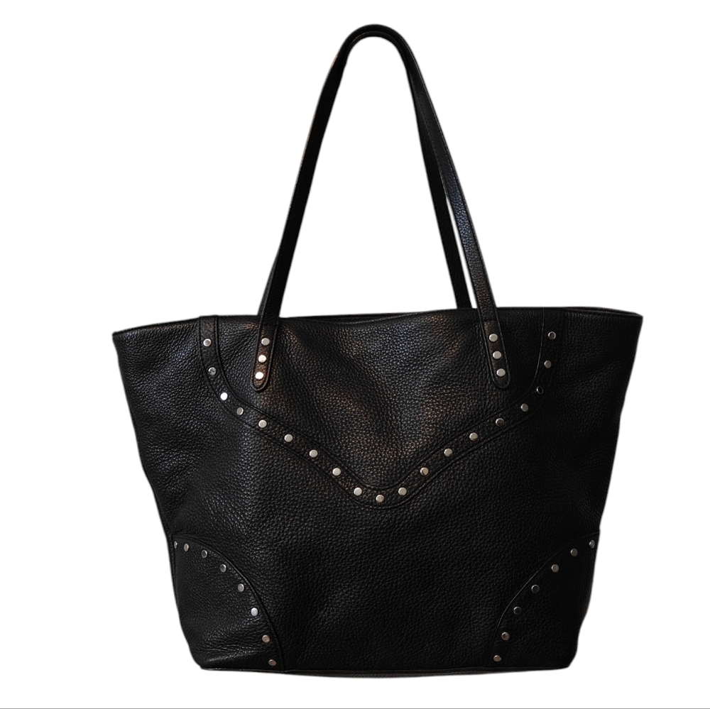 Rebecca Minkoff Black Leather Studded Tote